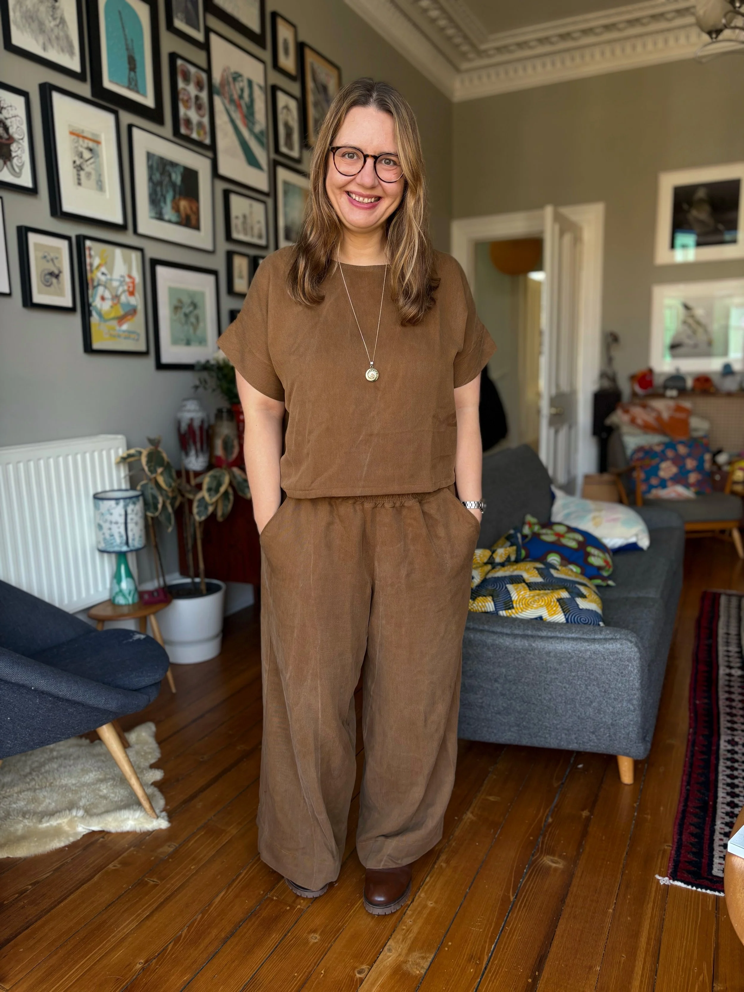 Sewing a matching set - style arc bob pants - eliabeth suzann